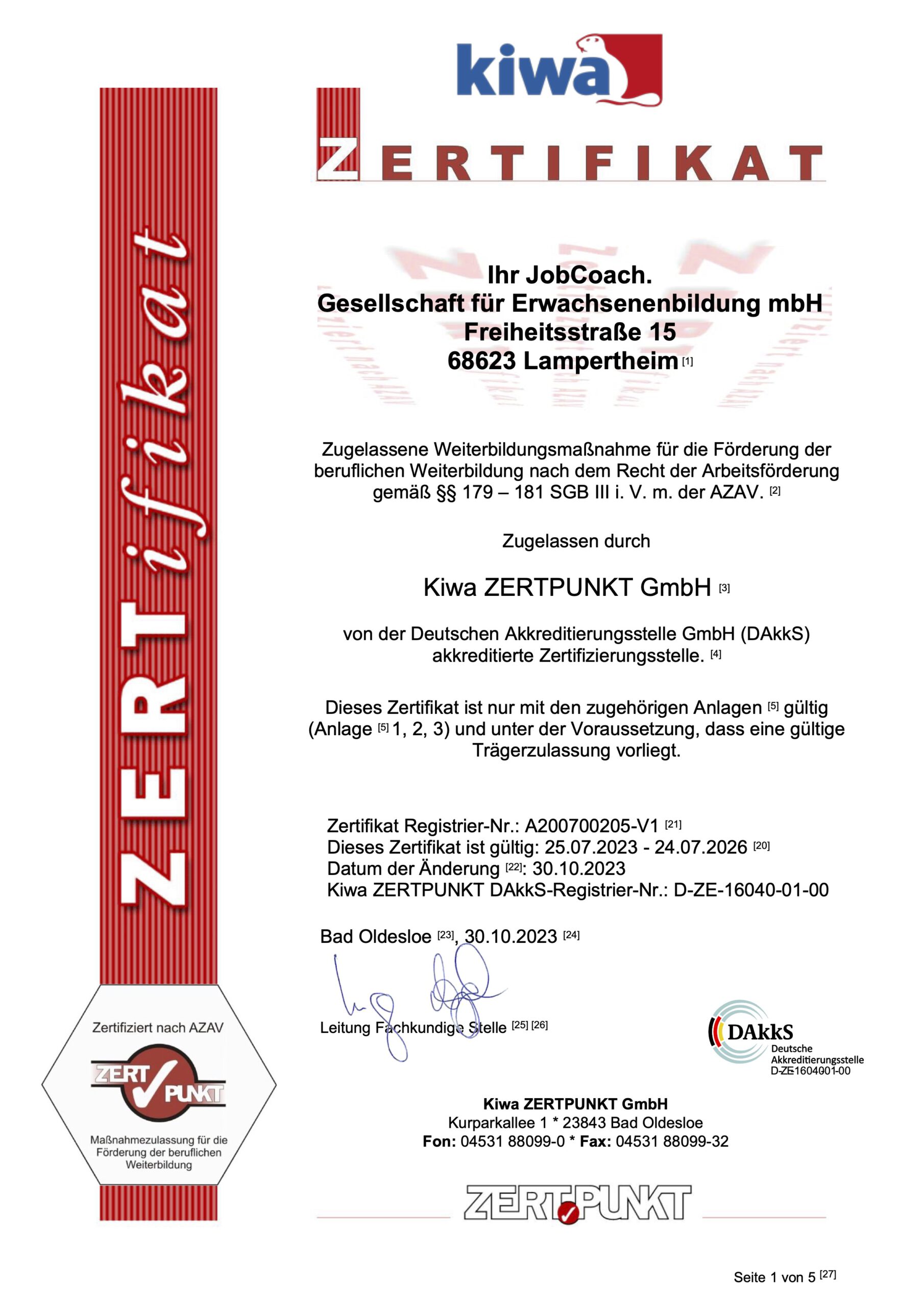 Zertifikat A200700205_V1